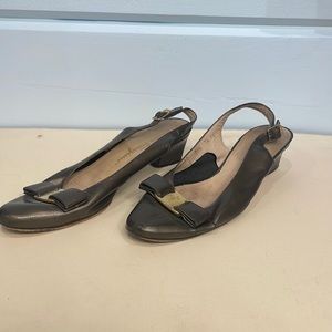 Brown Salvatore Ferragamo size 7.5 women’s shoes.